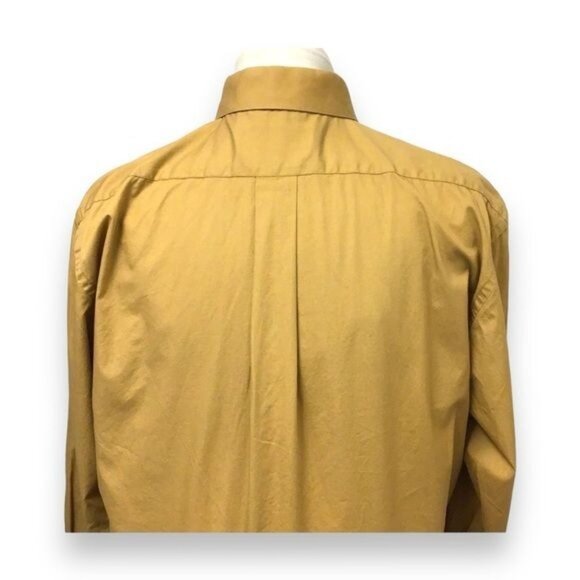 Alexander Julian Colours Mens Button-Up Shirt M 15-15.5 32/33 Gold - Picture 3 of 9